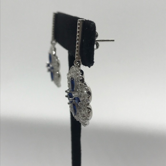 925 sterling silver elegant dangle earrings ✨ NWOT - Picture 6 of 10